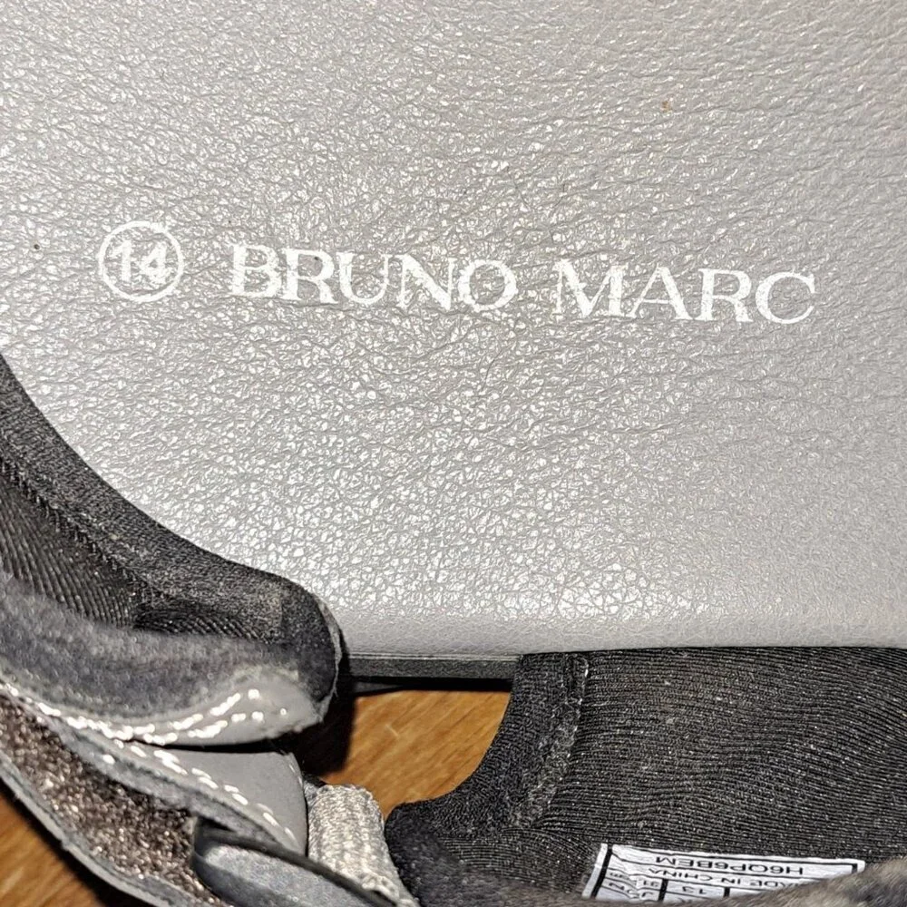Bruno Marc Mens 14 Gray Outdoor Hook & Loop Sandals New With Flaw